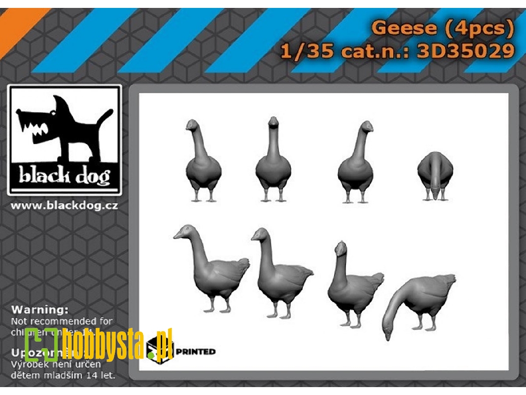 Geese (4 Pcs / 3d-printed) - image 1 Geese (4 Pcs / 3d-printed) - image 1