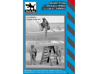 British Pilots + Mechanic Wwii - image 1