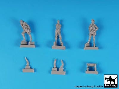 German Pilots + Mechanic Ww Ii - image 3