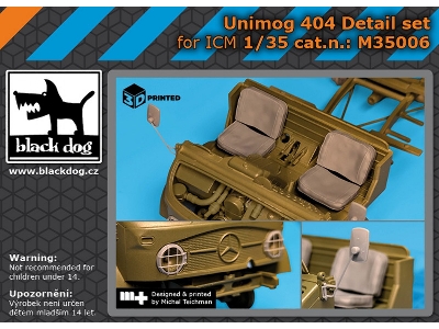 Unimog 404 Detail Set (For Icm) - image 1