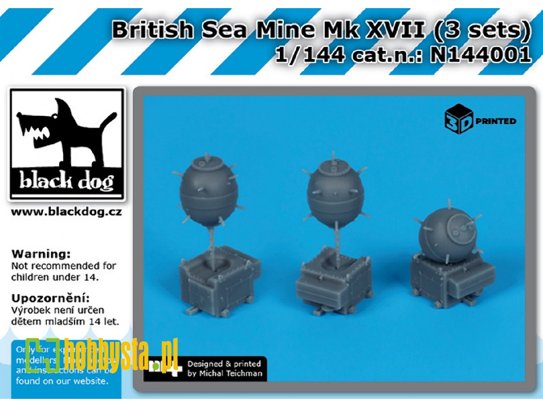 British Sea Mine Mk Xvii (3pcs) - image 1 British Sea Mine Mk Xvii (3pcs) - image 1
