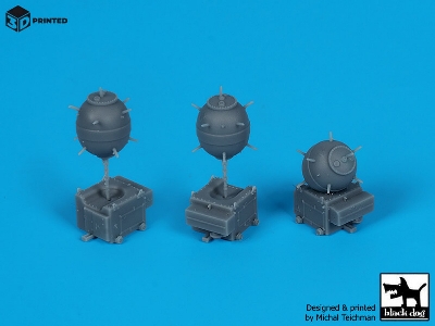 British Sea Mine Mk Xvii (3pcs) - image 2