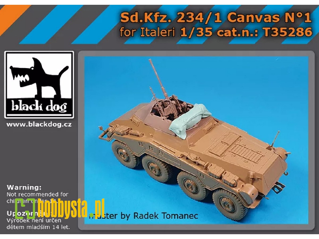Sd.Kfz. 234/1 - Canvas No.1 (For Italeri Kits) - image 1 Sd.Kfz. 234/1 - Canvas No.1 (For Italeri Kits) - image 1