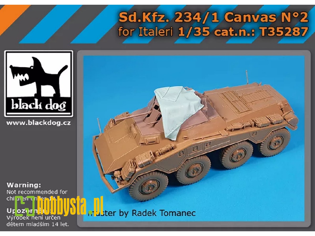 Sd.Kfz. 234/1 - Canvas No.2 (For Italeri Kits) - image 1 Sd.Kfz. 234/1 - Canvas No.2 (For Italeri Kits) - image 1