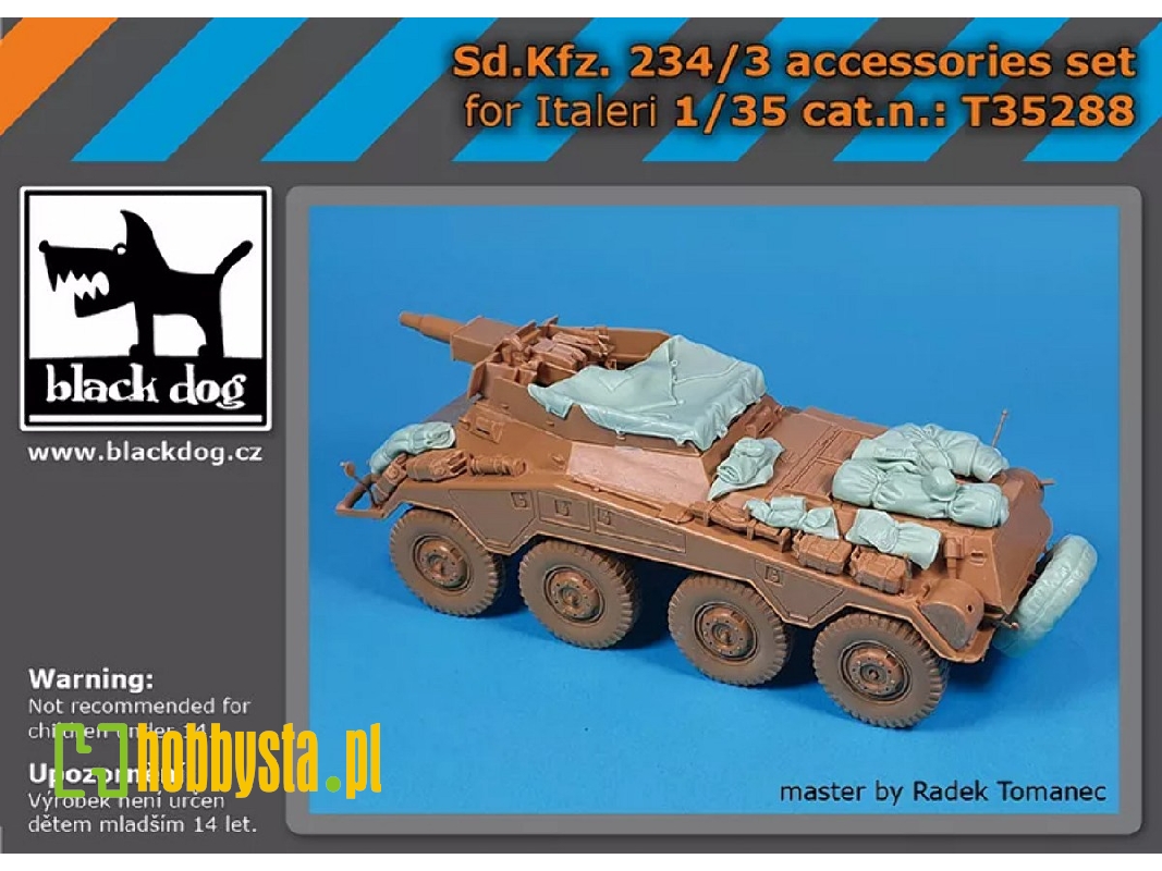 Sd.Kfz. 234/3 - Accessories Set (For Italeri Kits) - image 1 Sd.Kfz. 234/3 - Accessories Set (For Italeri Kits) - image 1