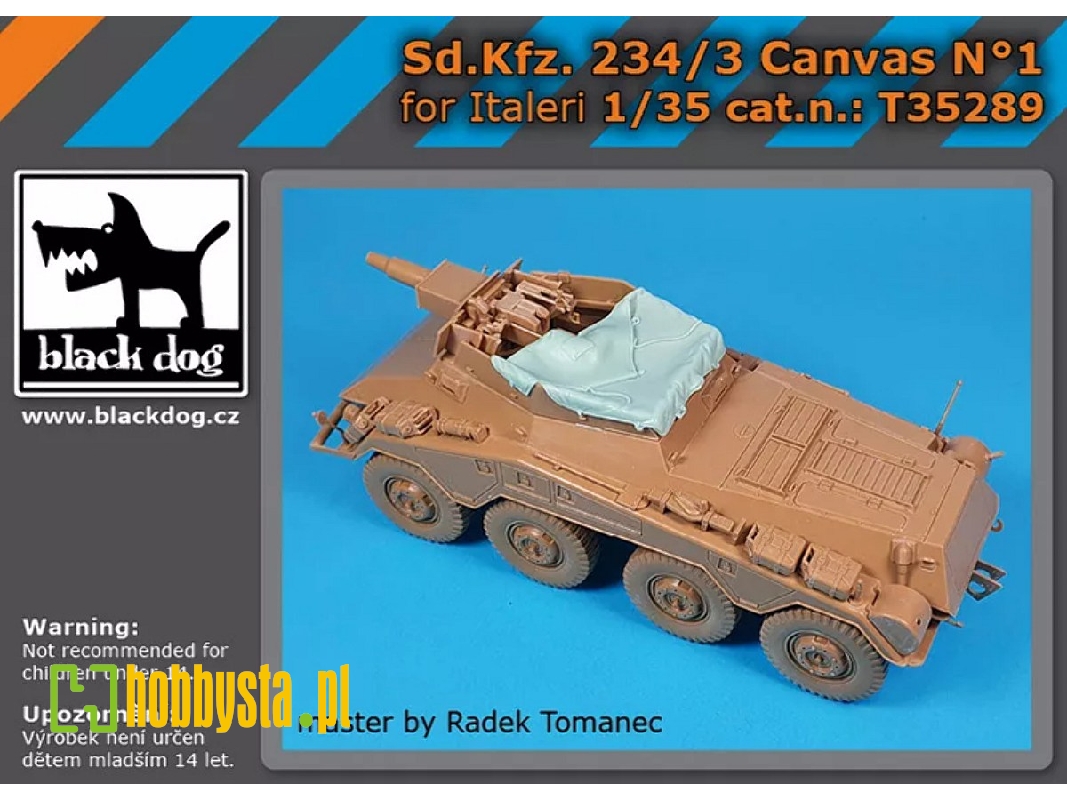 Sd.Kfz. 234/3 - Canvas No.1 (For Italeri Kits) - image 1 Sd.Kfz. 234/3 - Canvas No.1 (For Italeri Kits) - image 1