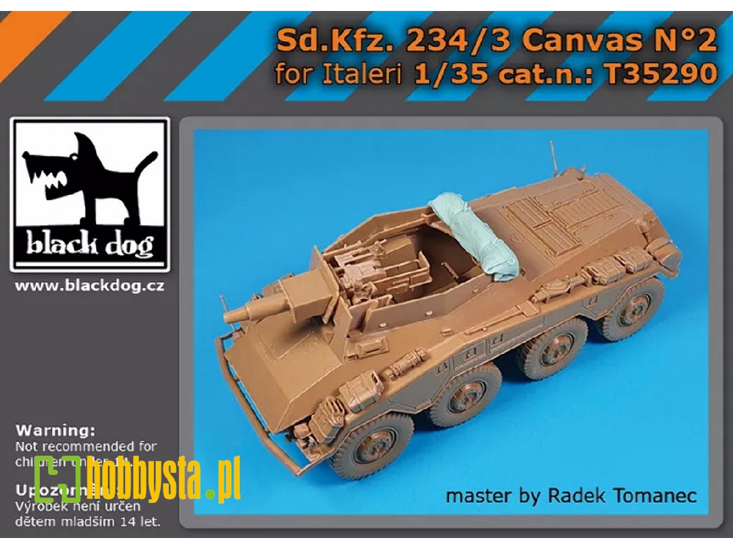 Sd.Kfz. 234/3 - Canvas No.2 (For Italeri Kits) - image 1 Sd.Kfz. 234/3 - Canvas No.2 (For Italeri Kits) - image 1