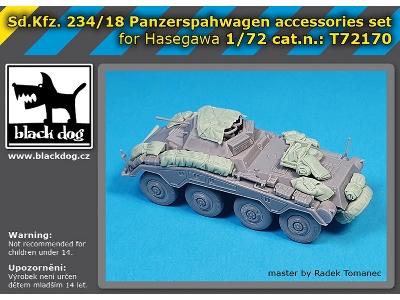 Sd.Kfz. 234/18 Panzerspahwagen Accessories Set (For Hasegawa) - image 1