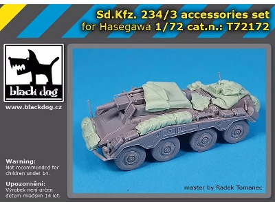 Sd.Kfz. 234/3 - Accessories Set (For Hasegawa Kits) - image 1