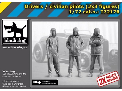 Drivers / Civilian Pilots (2 X 3 Figures) - image 1