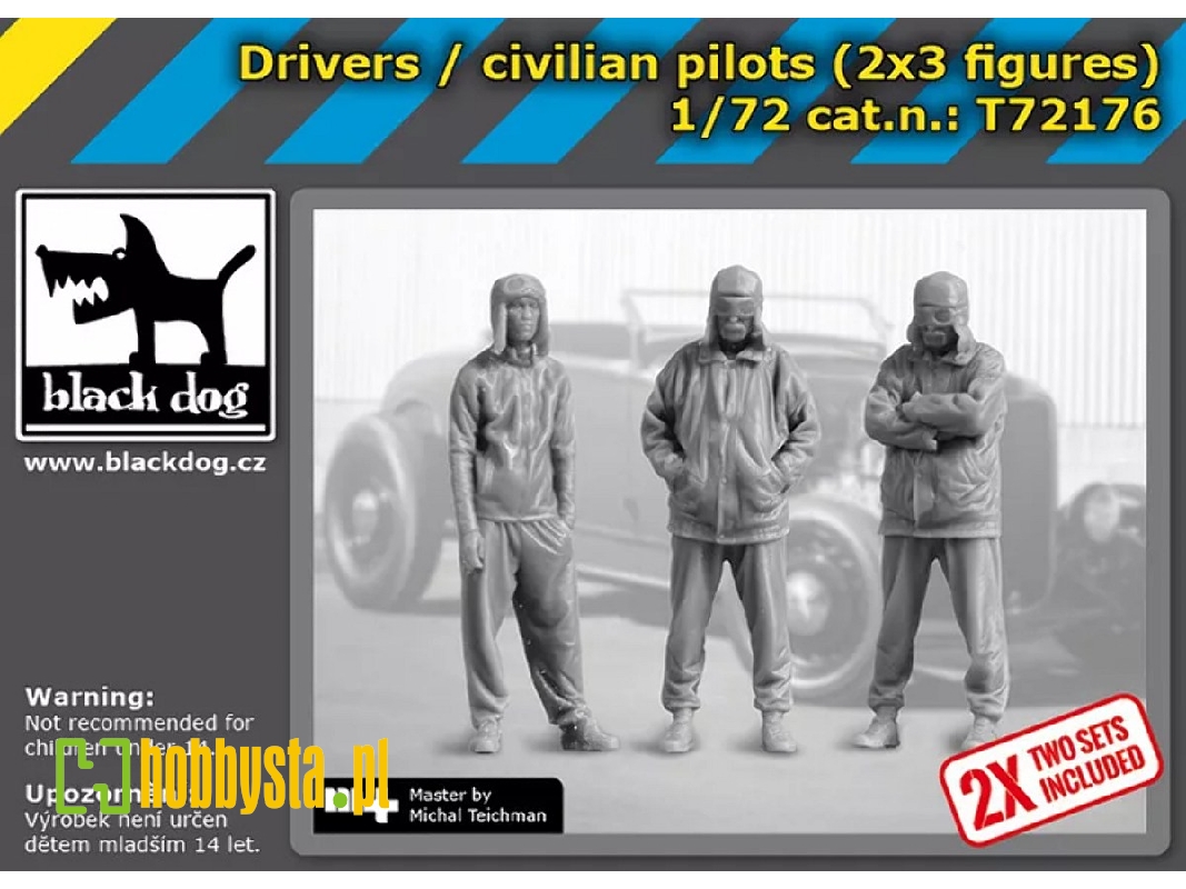Drivers / Civilian Pilots (2 X 3 Figures) - image 1 Drivers / Civilian Pilots (2 X 3 Figures) - image 1