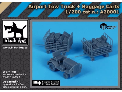 Airport Tow Truck + Baggage Carts - image 1