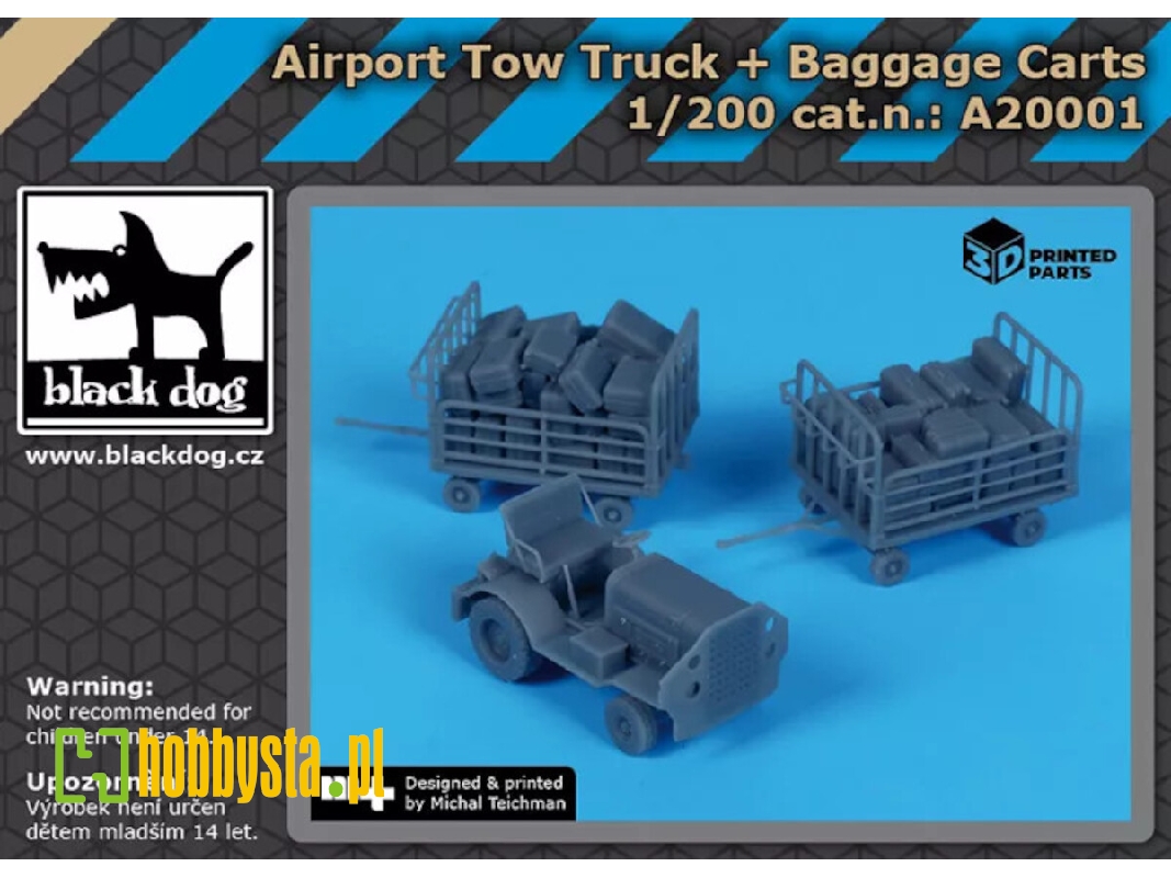 Airport Tow Truck + Baggage Carts - image 1 Airport Tow Truck + Baggage Carts - image 1