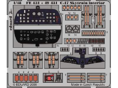 C-47 Skytrain interior S. A. 1/48 - Trumpeter - - image 1