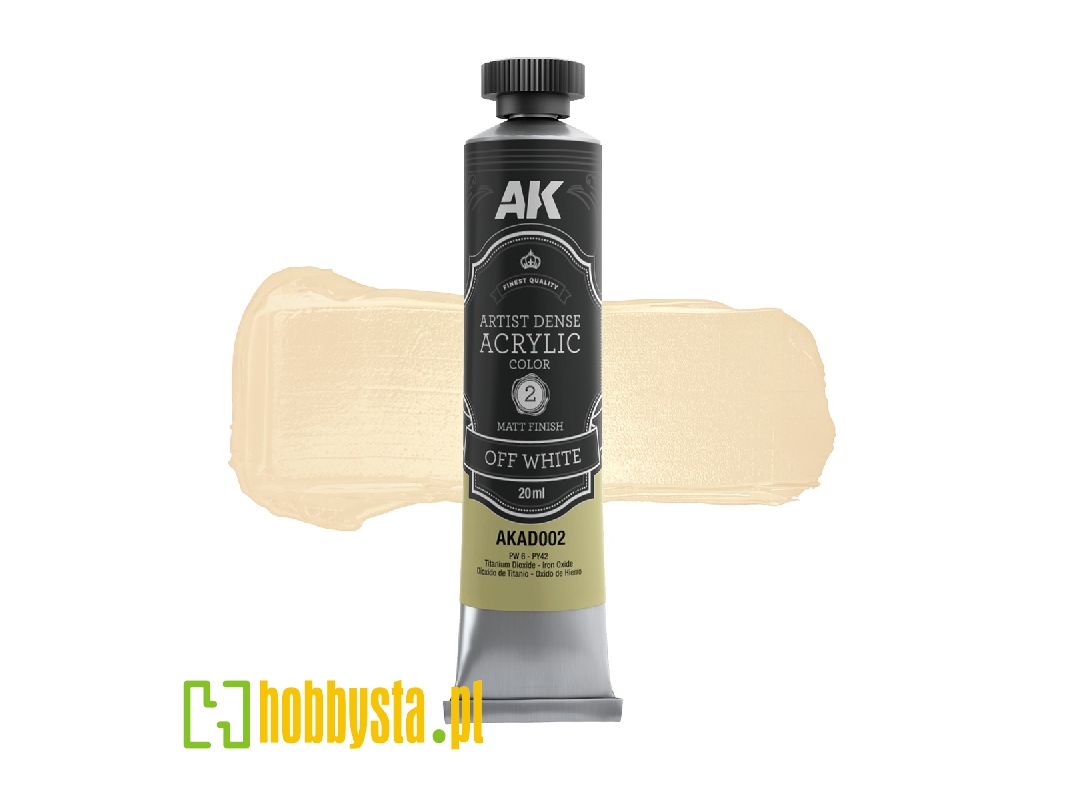 Ak Ad002 Off White - Artistic Dense Acrylic - image 1 Ak Ad002 Off White - Artistic Dense Acrylic - image 1
