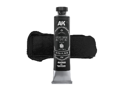 Ak Ad003 Pure Black - Artistic Dense Acrylic - image 1