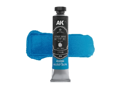Ak Ad004 Cyan - Artistic Dense Acrylic - image 1
