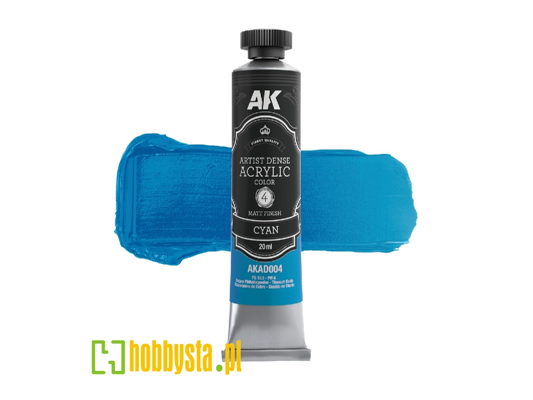 Ak Ad004 Cyan - Artistic Dense Acrylic - image 1 Ak Ad004 Cyan - Artistic Dense Acrylic - image 1