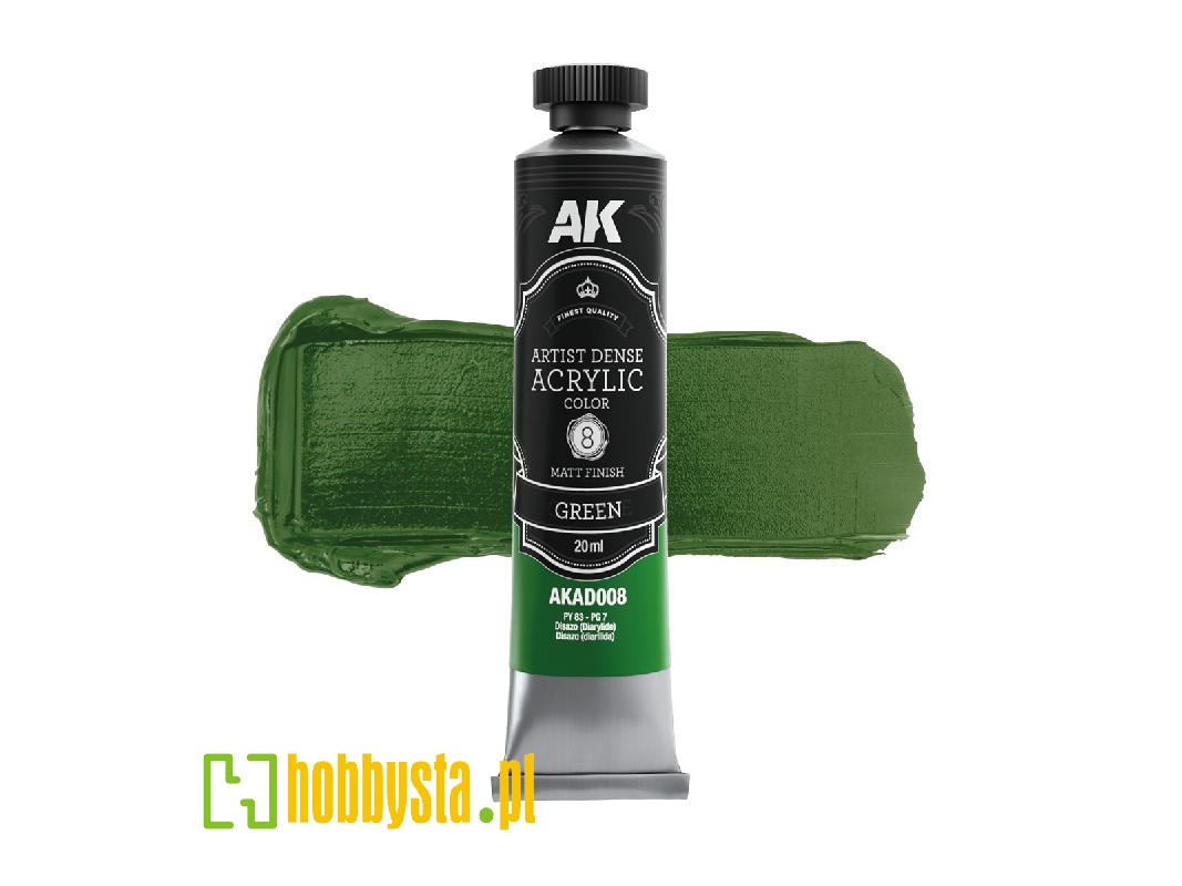 Ak Ad008 Green - Artistic Dense Acrylic - image 1 Ak Ad008 Green - Artistic Dense Acrylic - image 1