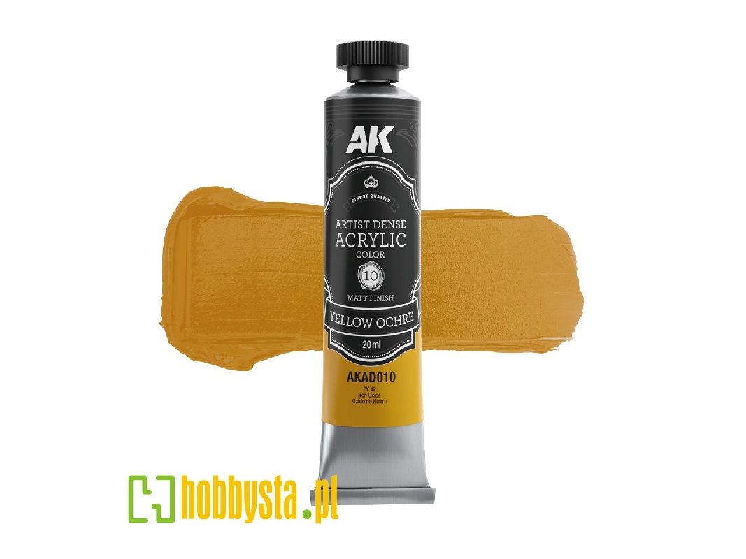 Ak Ad010 Yellow Ochre - Artistic Dense Acrylic - image 1 Ak Ad010 Yellow Ochre - Artistic Dense Acrylic - image 1