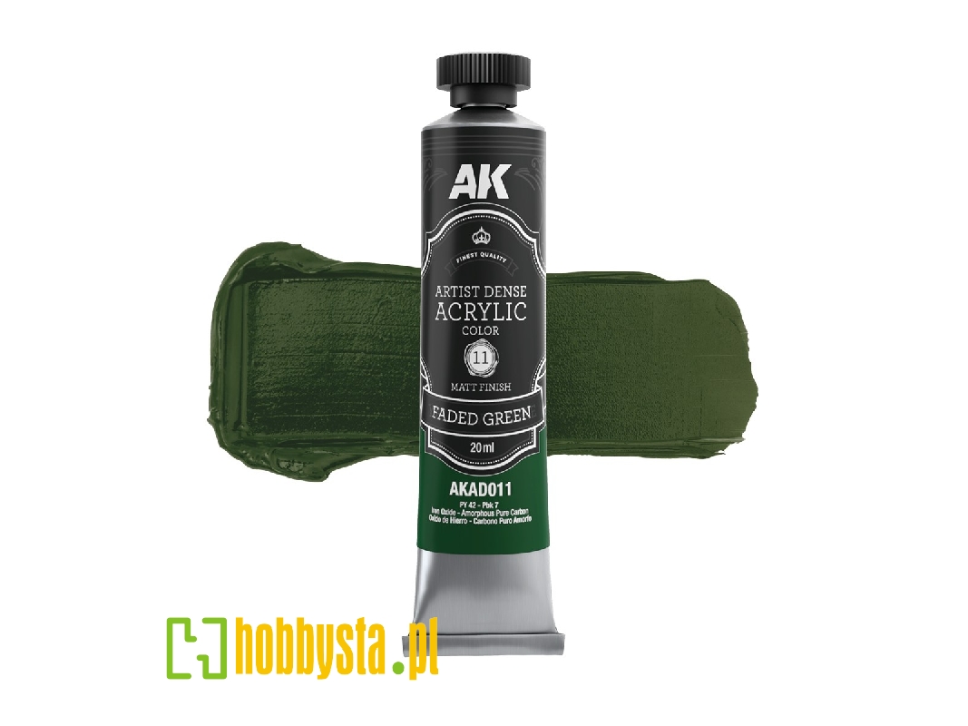 Ak Ad011 Faded Green - Artistic Dense Acrylic - image 1 Ak Ad011 Faded Green - Artistic Dense Acrylic - image 1