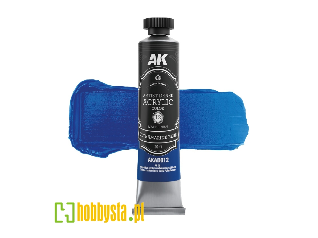 Ak Ad012 Ultramarine Blue - Artistic Dense Acrylic - image 1 Ak Ad012 Ultramarine Blue - Artistic Dense Acrylic - image 1
