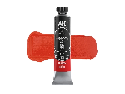 Ak Ad014 Red - Artistic Dense Acrylic - image 1
