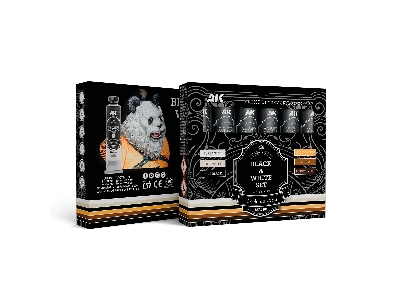 Ak Ad101 Black & White Set - Artistic Dense Acrylic Color - image 1