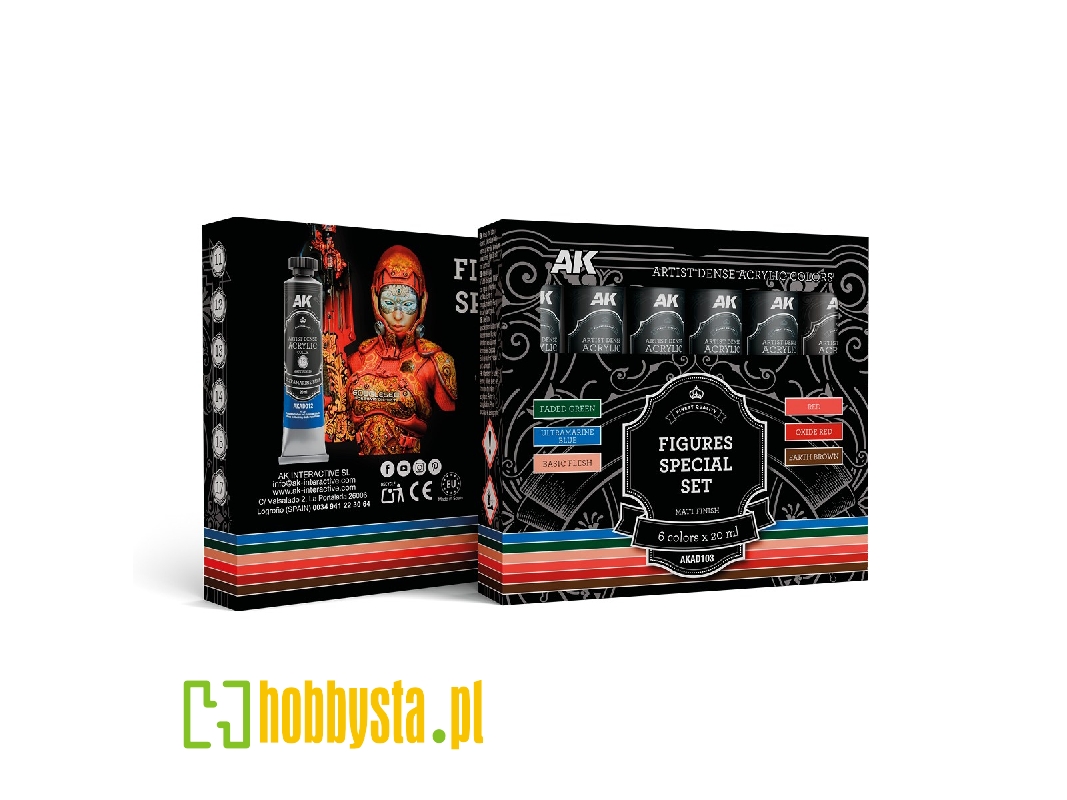 Ak Ad103 Figures Special Set - Artistic Dense Acrylic Color - image 1 Ak Ad103 Figures Special Set - Artistic Dense Acrylic Color - image 1