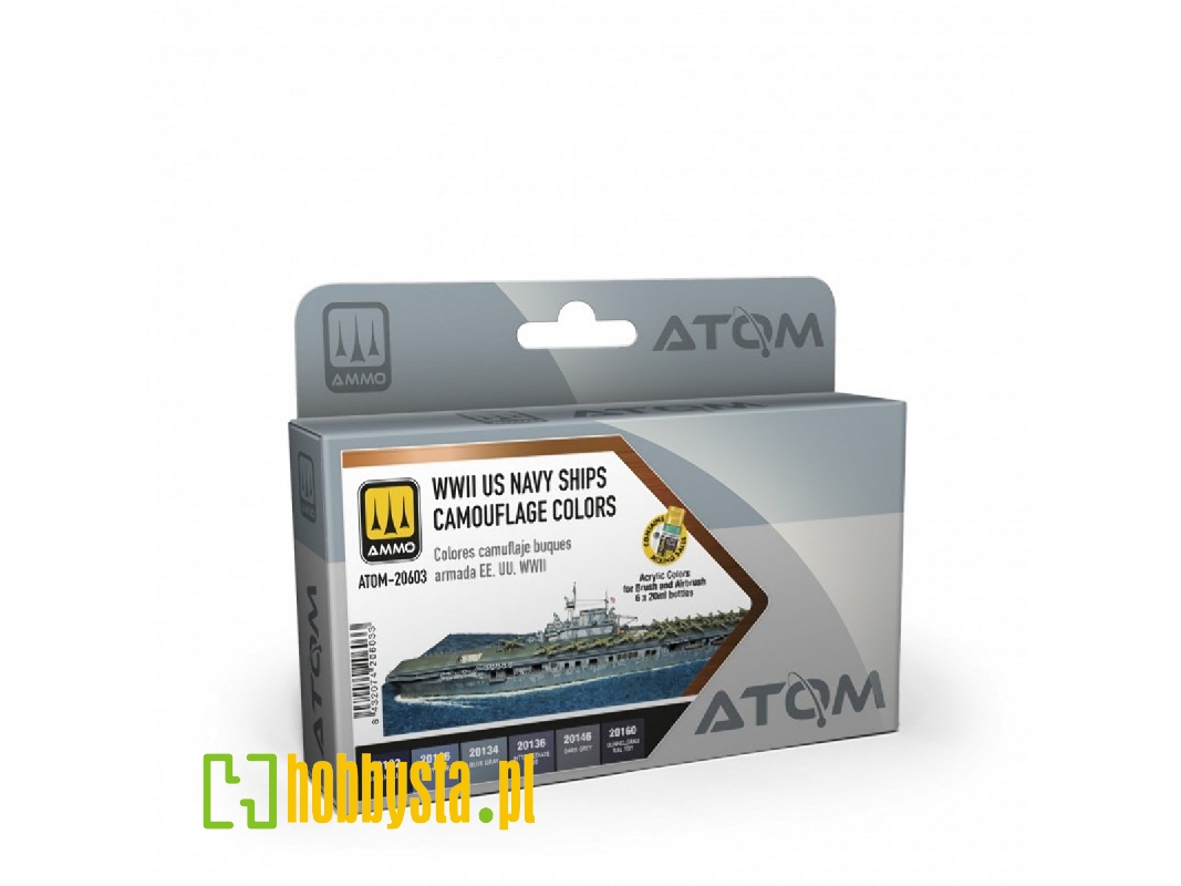 Atom-20603 Wwii Us Navy Ships Camouflage Colors Set - image 1 Atom-20603 Wwii Us Navy Ships Camouflage Colors Set - image 1