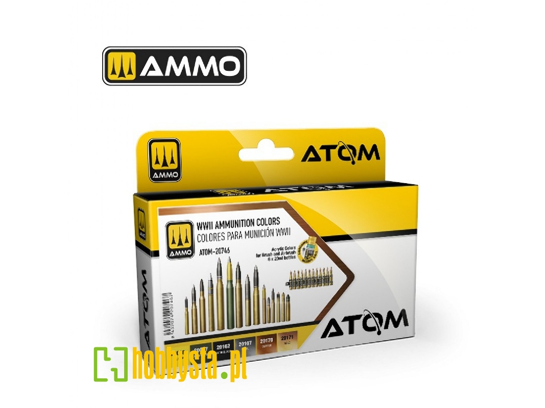 Atom-20746 Wwii Ammunition Colors - image 1 Atom-20746 Wwii Ammunition Colors - image 1