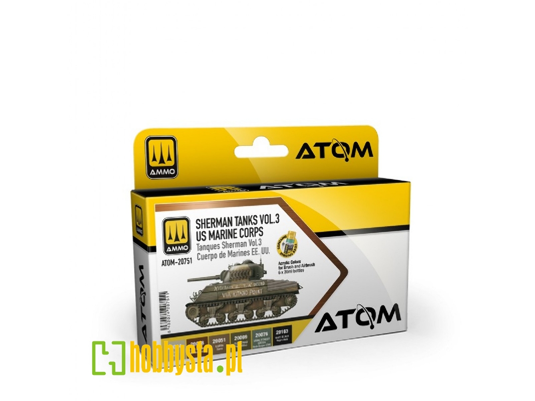Atom-20751 Sherman Tanks Vol 3 Wwii Us Marine Corps Set - image 1