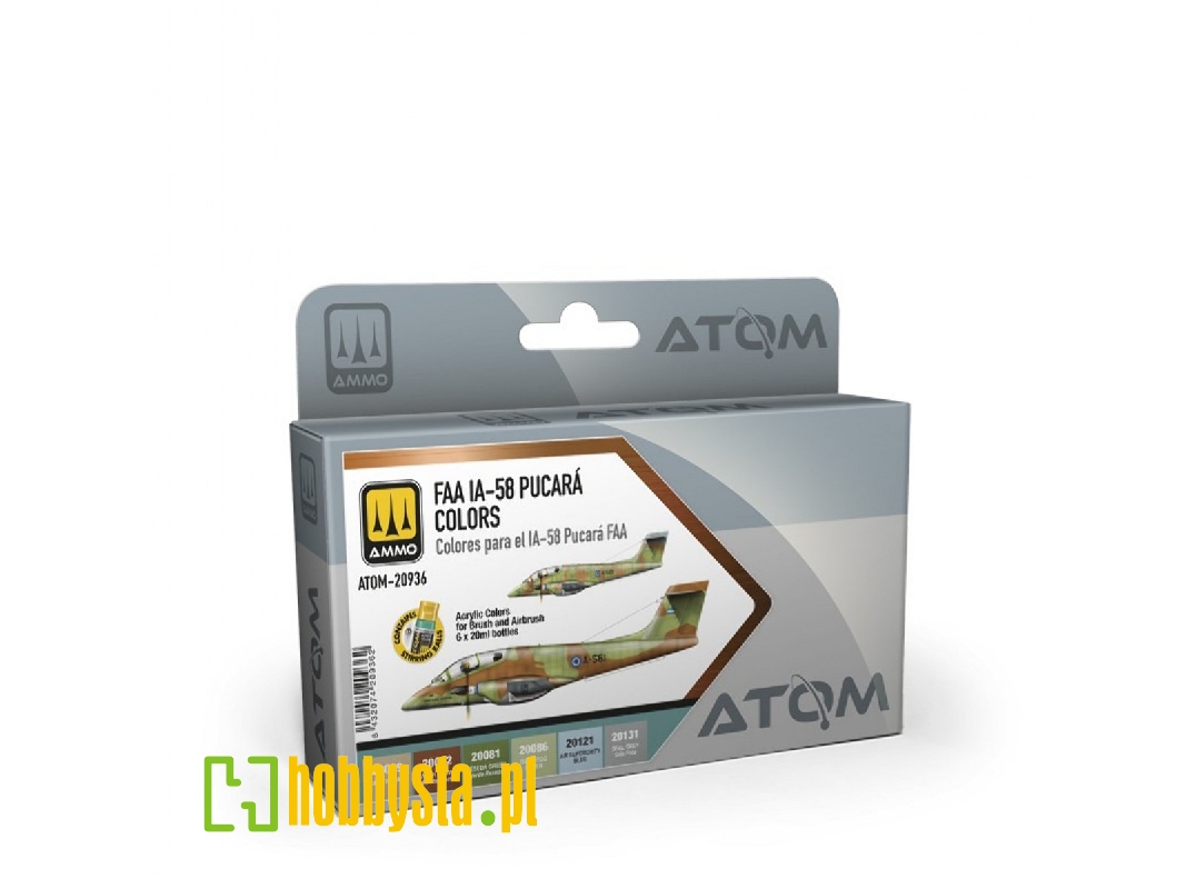 Atom-20936 Faa Ia-58 Pucará Colors Set - image 1 Atom-20936 Faa Ia-58 Pucará Colors Set - image 1