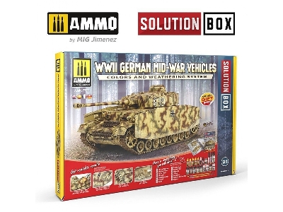 Solution Box 21 - Wwii German Mid-war Vehicles - Colors And Weathering System - image 1