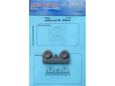Ju 88 wheels + paint mask - Hasegawa - image 1
