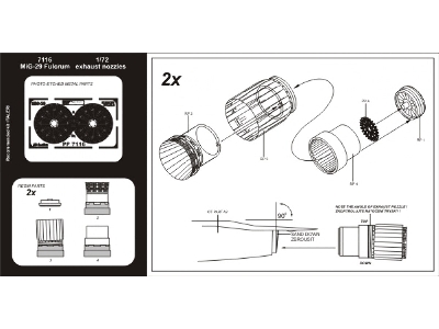 MiG-29 Fulcrum exhaust nozzles - Italeri - image 2