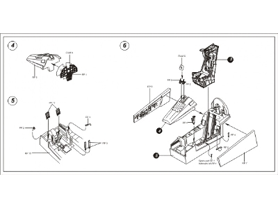 F-8E Crusader cockpit set - Academy - image 3