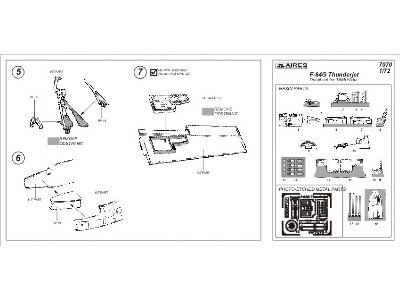 F-84G THUNDERJET detail set - Tamiya - image 2