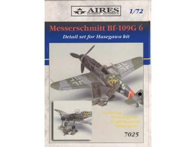 Messerschmitt Bf 109G-6 detail set - Hasegawa - image 1