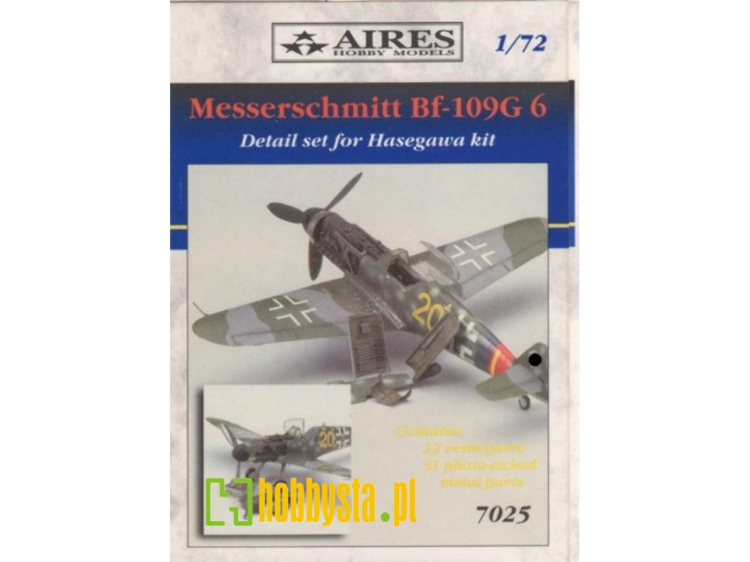 Messerschmitt Bf 109G-6 detail set - Hasegawa - image 1 Messerschmitt Bf 109G-6 detail set - Hasegawa - image 1