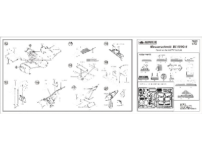 Messerschmitt Bf 109G-6 detail set - Hasegawa - image 2