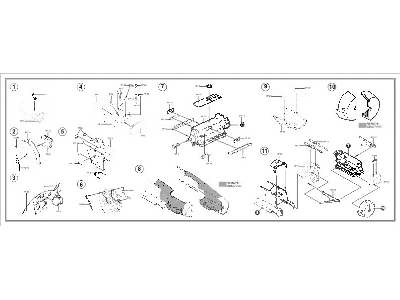 Messerschmitt Bf 109G-6 detail set - Hasegawa - image 3