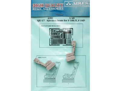 SJU-17 eject. seats for F-18E/F, F-14D - Hasegawa - image 1