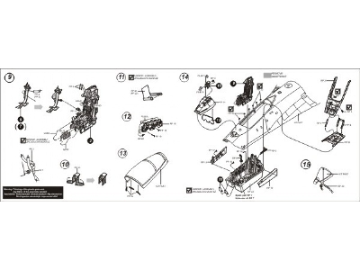 Su-27 Flanker B cockpit set - Academy - image 3