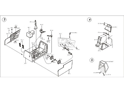 Bf 109F-2/F-4 cockpit set - New tool - Hasegawa - image 3