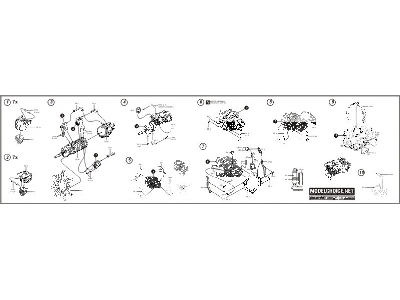 Focke-Wulf Fw 190A-3 engine set - Tamiya - image 3