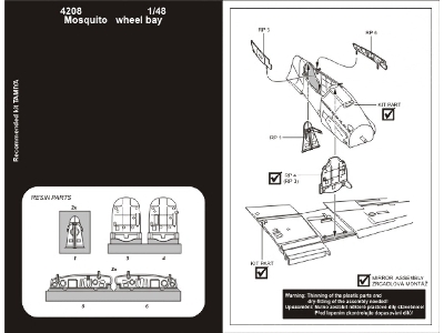 MOSQUITO FB Mk. VI/NF Mk. II wheel bay - Tamiya - image 2