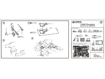 F-84G THUNDERJET detail set - Tamiya - image 3
