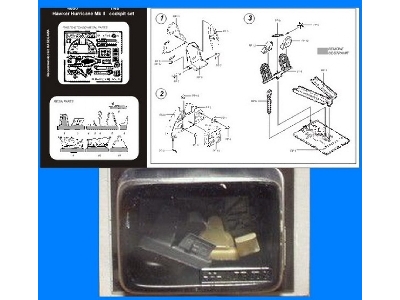 HURRICANE cockpit set - Hasegawa - image 1
