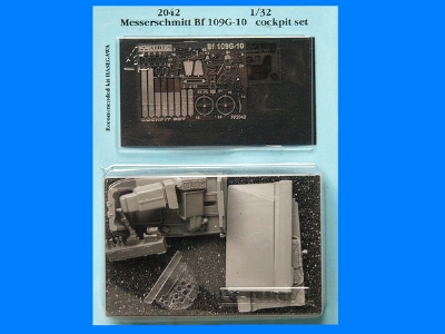 Messerschmitt Bf 109G-10 cockpit set - Hasegawa - image 1
